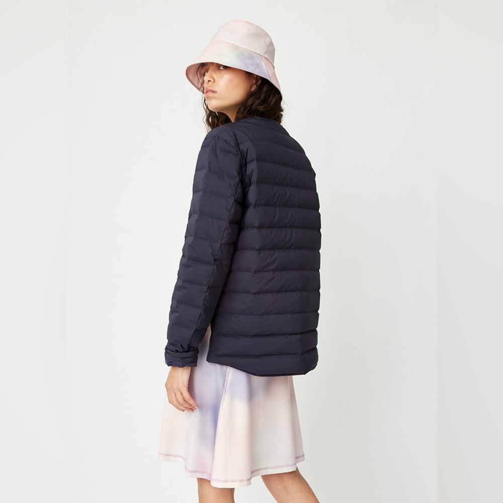 Wood Wood Keanu Light Padded Puffer Jacket in Navy Size Large NWT - Picture 3 of 15